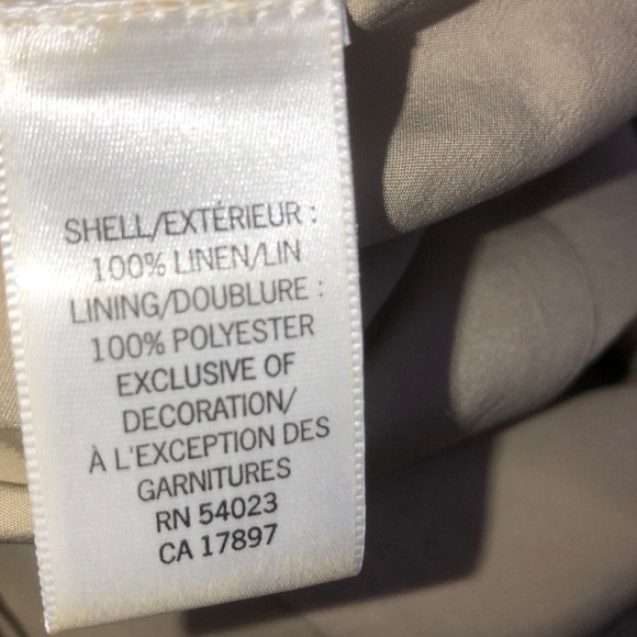 Banana Republic factory size 0 tan linen dress - Picture 7 of 7